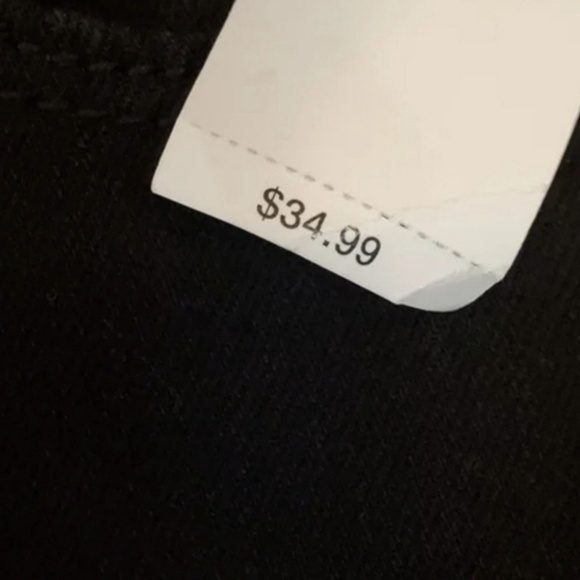 Old Navy black button Fly High Rise Jeans Shorts - Picture 6 of 7